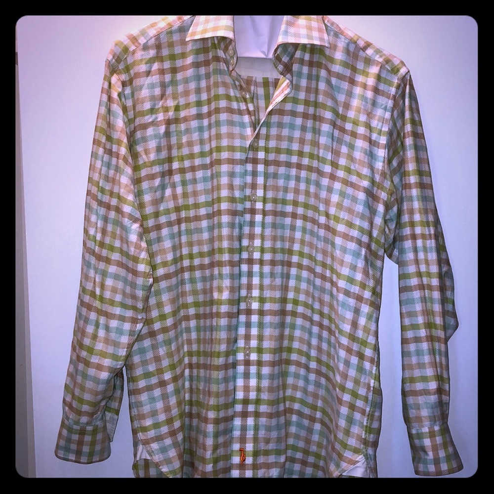 LIke NEW Sette Ponti Men’s Untucked Dress Shirt M